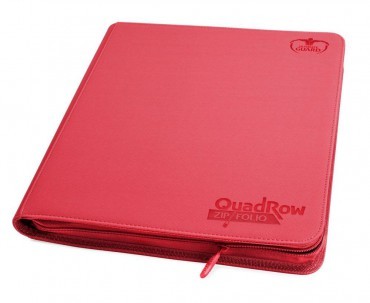 Ultimate Guard Zipfolio 480 - 24-Pocket XenoSkin (Quadrow) - Red