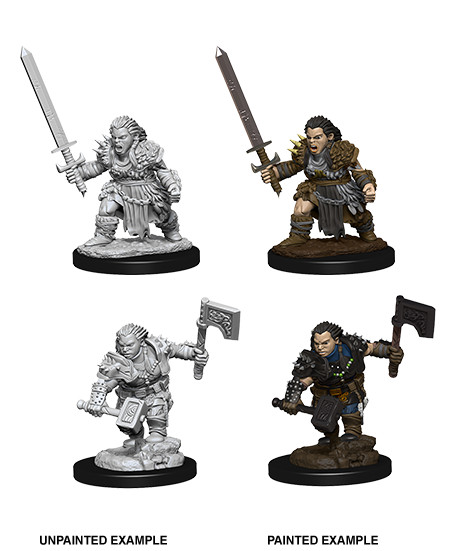 Pathfinder Battles Deep Cuts: Female Dwarf Barbarian - Dice Saloon