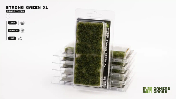 Gamers Grass: Tufts - 12mm Strong Green XL